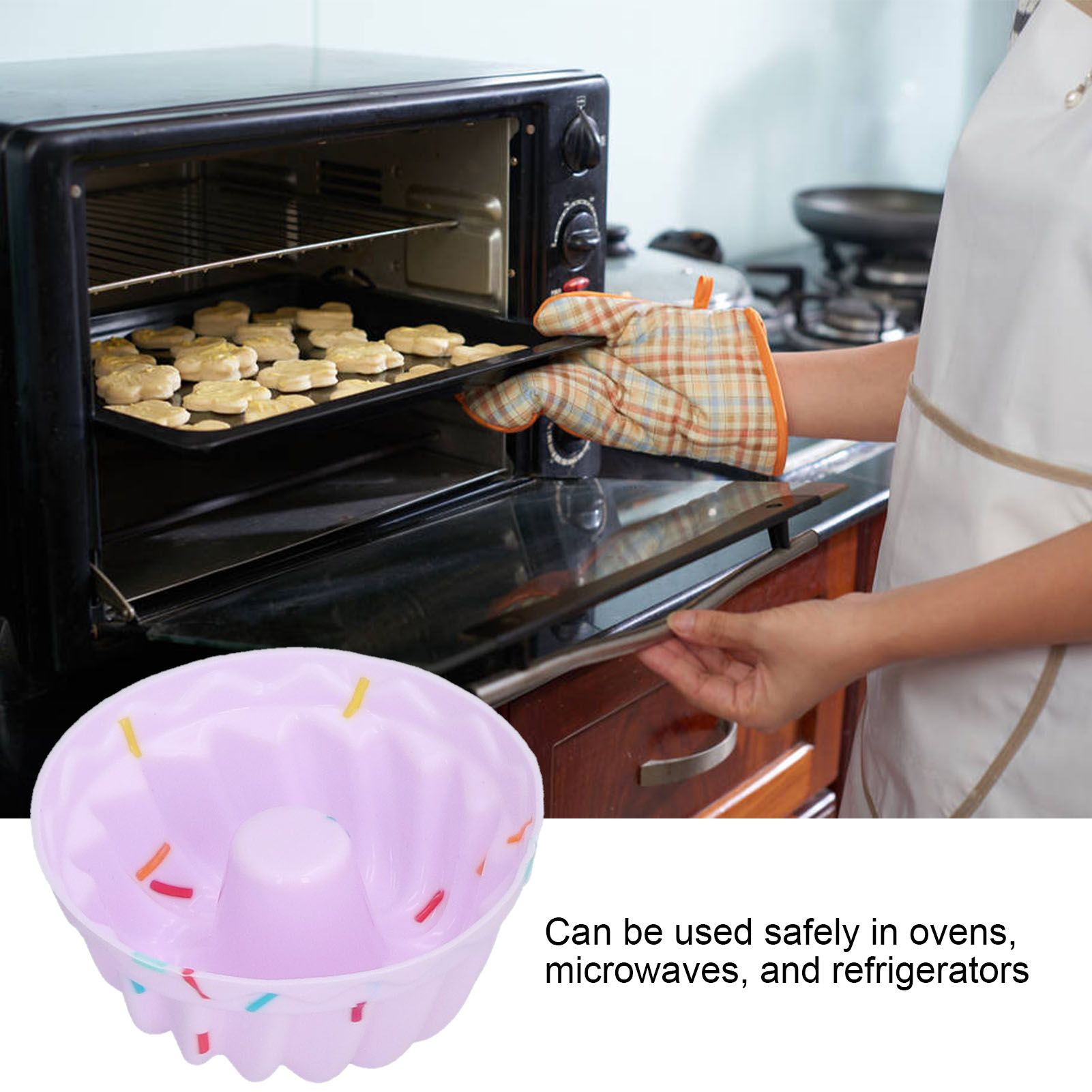 20Pcs Small Cake Cup Baking Mold Reusable Easy Clean Silicone Mini Cupcake HoldersThread Set V1294-YM0523-3118210304412