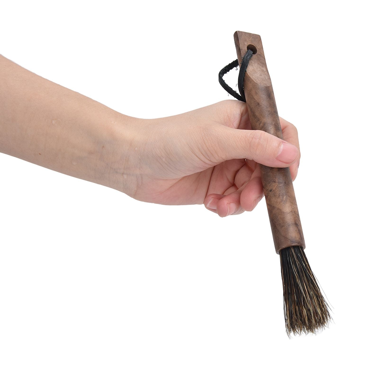 Coffee Grinder Cleaning Brush Wood Handle Natural Bristles Coffee Grinder Brush for Home Kitchen V1294-YM0523-3118210304911