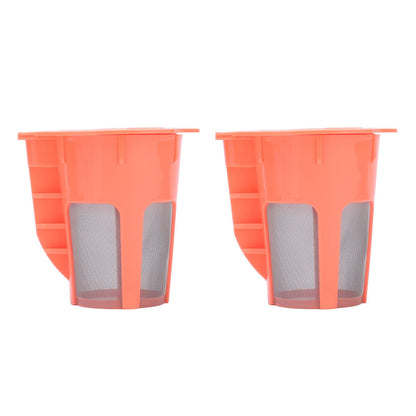 2Pcs Refillable Coffee Filter Cup Reusable Coffee Capsule Cup for 2.0 K200 K300 K350 K360 K400 Red V1294-YM0523-3118210305211