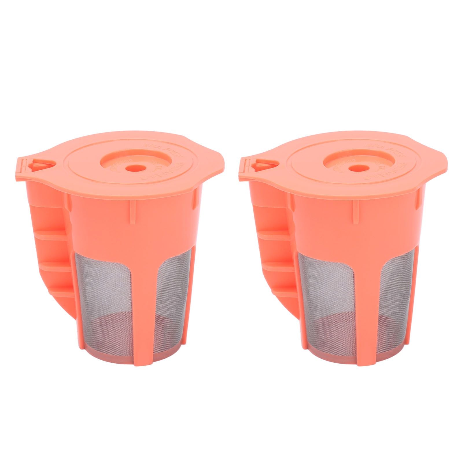 2Pcs Refillable Coffee Filter Cup Reusable Coffee Capsule Cup for 2.0 K200 K300 K350 K360 K400 Red V1294-YM0523-3118210305211