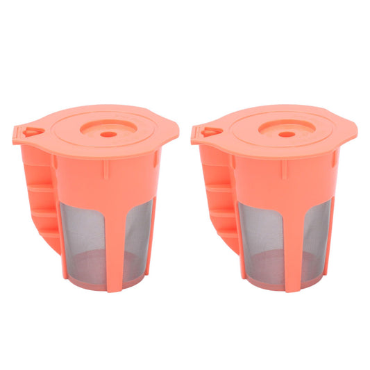 2Pcs Refillable Coffee Filter Cup Reusable Coffee Capsule Cup for 2.0 K200 K300 K350 K360 K400 Red V1294-YM0523-3118210305211
