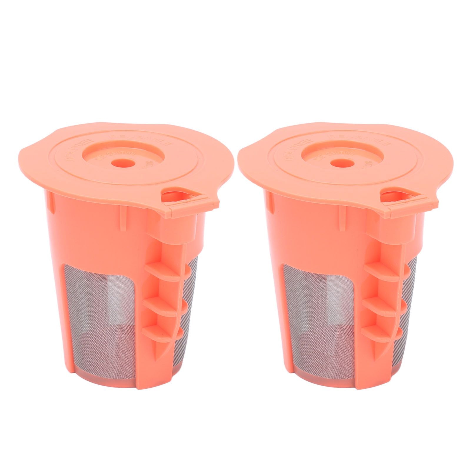 2Pcs Refillable Coffee Filter Cup Reusable Coffee Capsule Cup for 2.0 K200 K300 K350 K360 K400 Red V1294-YM0523-3118210305211