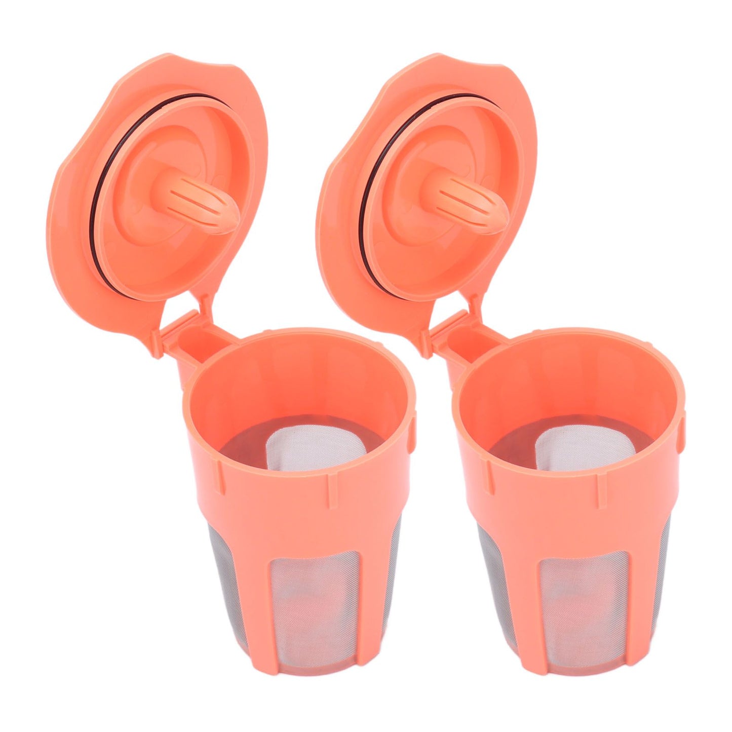 2Pcs Refillable Coffee Filter Cup Reusable Coffee Capsule Cup for 2.0 K200 K300 K350 K360 K400 Red V1294-YM0523-3118210305211