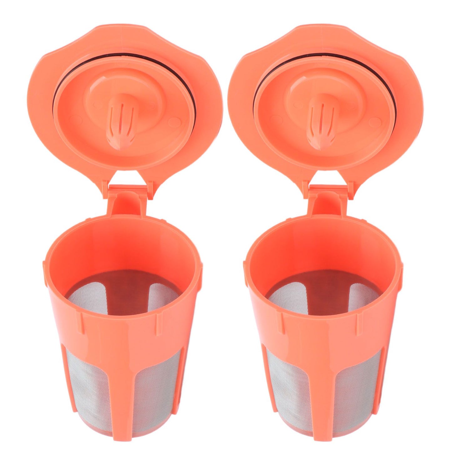 2Pcs Refillable Coffee Filter Cup Reusable Coffee Capsule Cup for 2.0 K200 K300 K350 K360 K400 Red V1294-YM0523-3118210305211