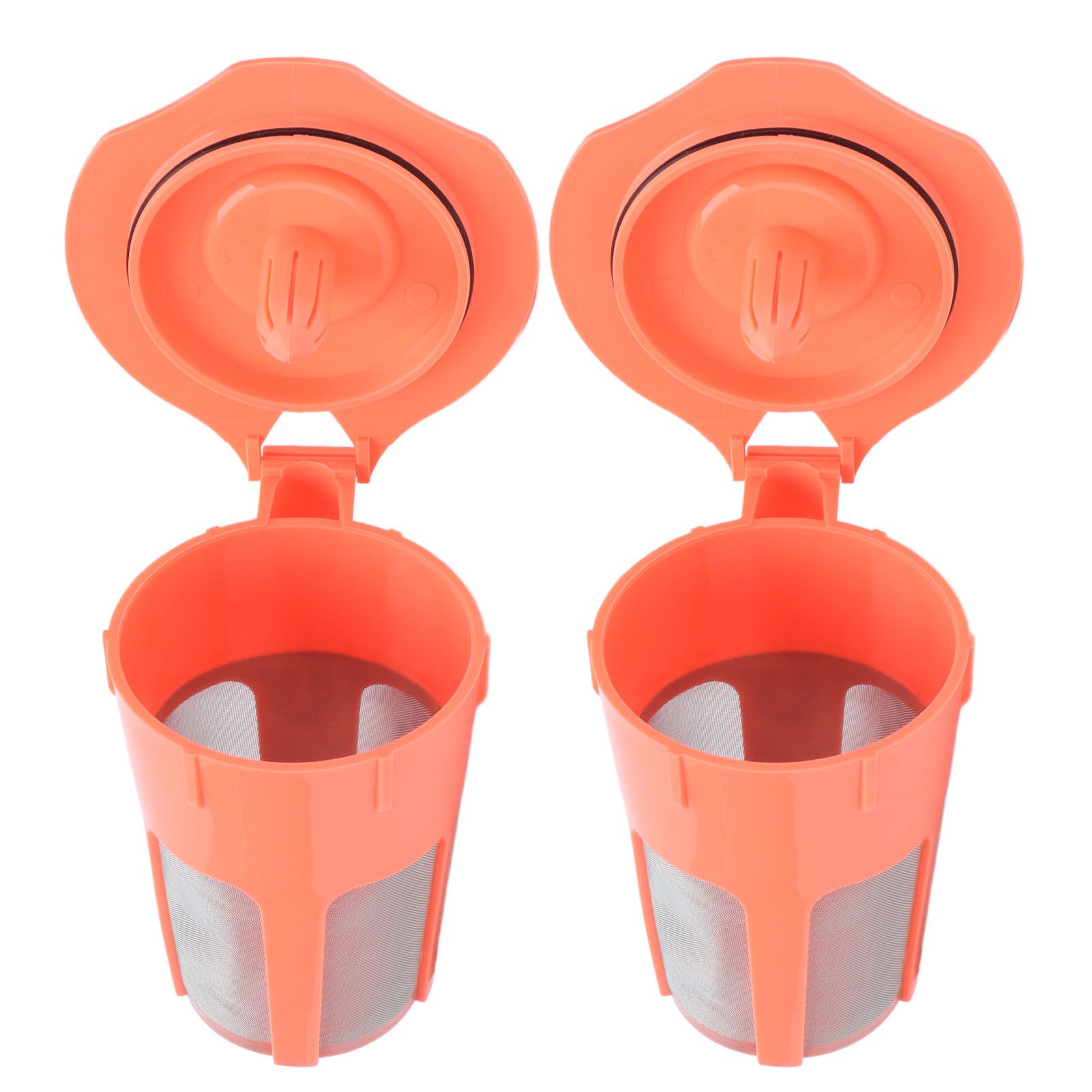 2Pcs Refillable Coffee Filter Cup Reusable Coffee Capsule Cup for 2.0 K200 K300 K350 K360 K400 Red V1294-YM0523-3118210305211