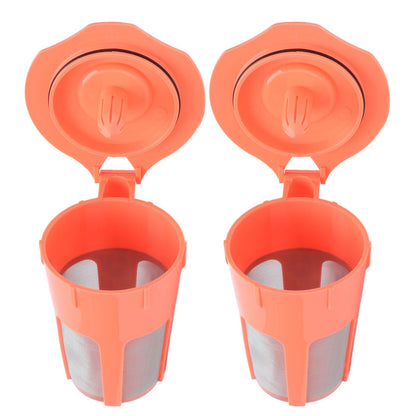 2Pcs Refillable Coffee Filter Cup Reusable Coffee Capsule Cup for 2.0 K200 K300 K350 K360 K400 Red V1294-YM0523-3118210305211