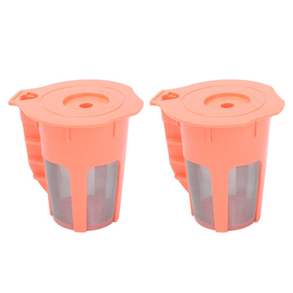2Pcs Refillable Coffee Filter Cup Reusable Coffee Capsule Cup for 2.0 K200 K300 K350 K360 K400 Red V1294-YM0523-3118210305211