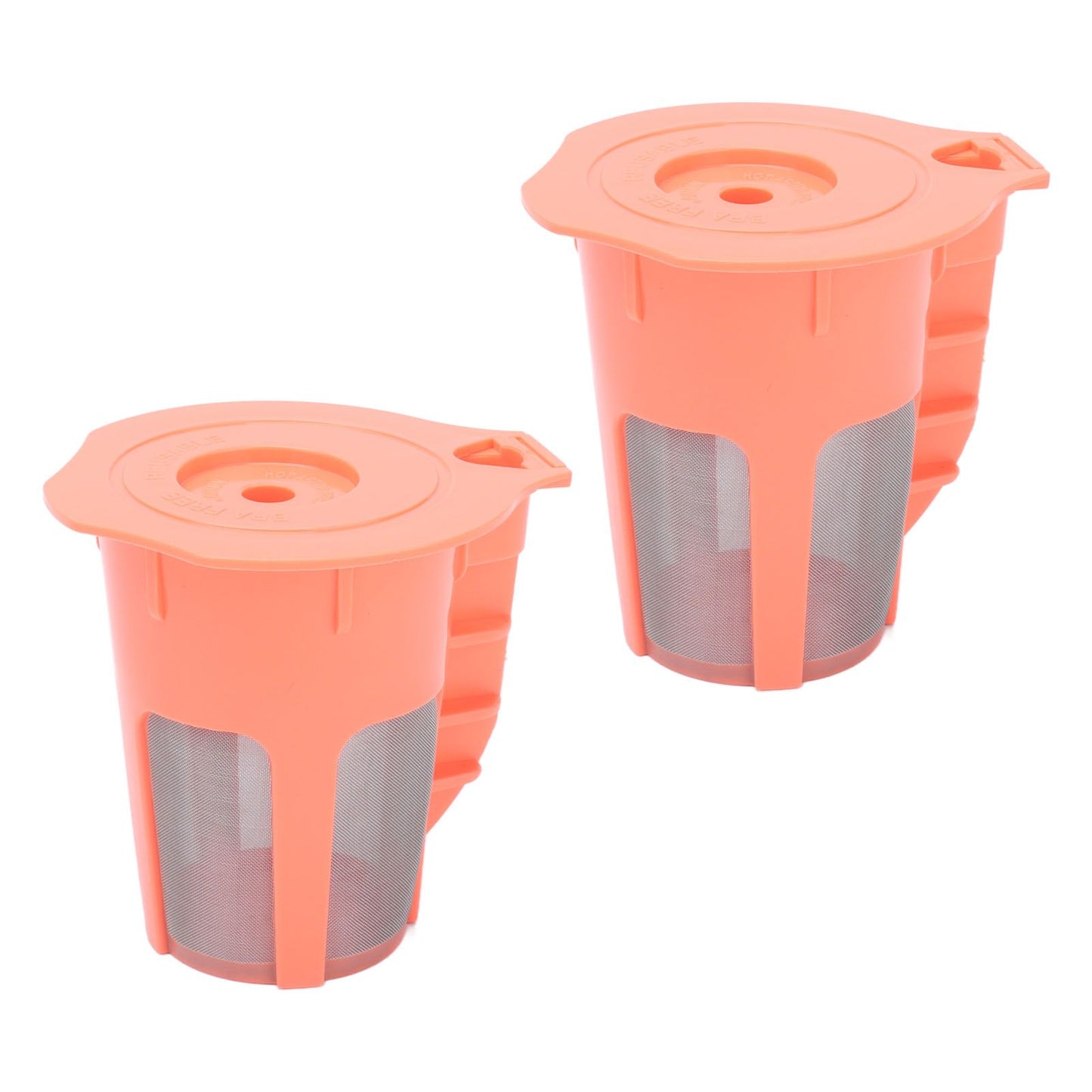 2Pcs Refillable Coffee Filter Cup Reusable Coffee Capsule Cup for 2.0 K200 K300 K350 K360 K400 Red V1294-YM0523-3118210305211