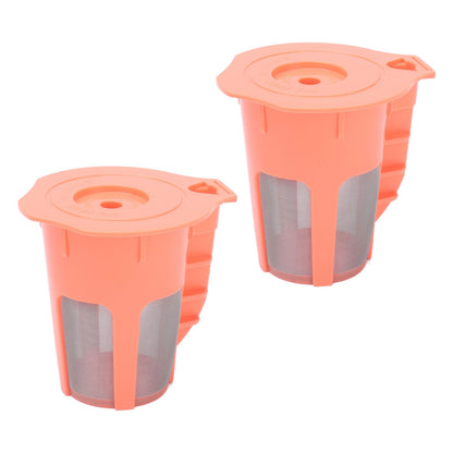 2Pcs Refillable Coffee Filter Cup Reusable Coffee Capsule Cup for 2.0 K200 K300 K350 K360 K400 Red V1294-YM0523-3118210305211