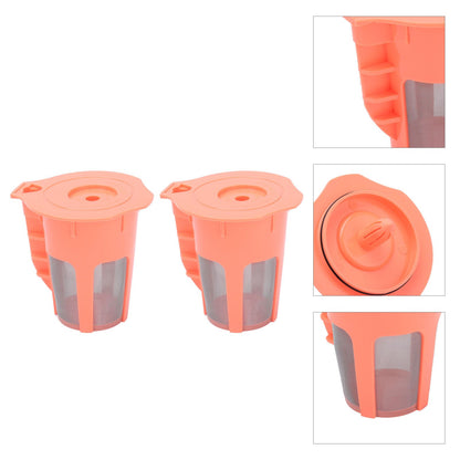 2Pcs Refillable Coffee Filter Cup Reusable Coffee Capsule Cup for 2.0 K200 K300 K350 K360 K400 Red V1294-YM0523-3118210305211
