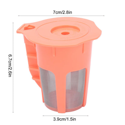 2Pcs Refillable Coffee Filter Cup Reusable Coffee Capsule Cup for 2.0 K200 K300 K350 K360 K400 Red V1294-YM0523-3118210305211