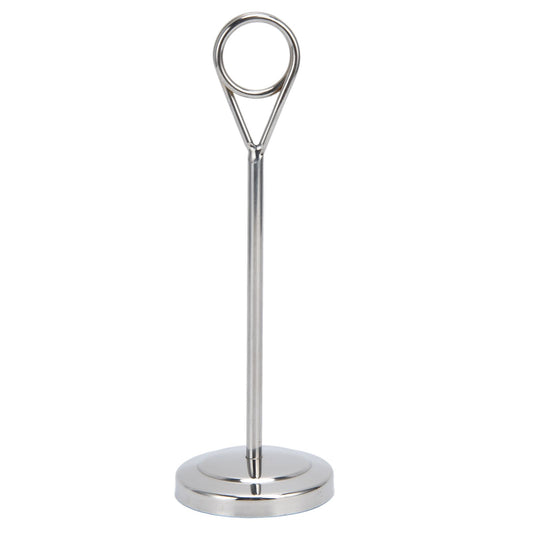 Table Number Holder Stainless Steel Round Shaped Stable Picture Holder Stand for Hotel Restaurant Home V1294-YM0523-3118210305611