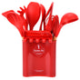 13Pcs Silicone Cooking Utensils Set Non Stick Spatula Shovel Wooden Handle Cooking Tools Set Kitchen Supplies V1294-YM0523-3118210305811