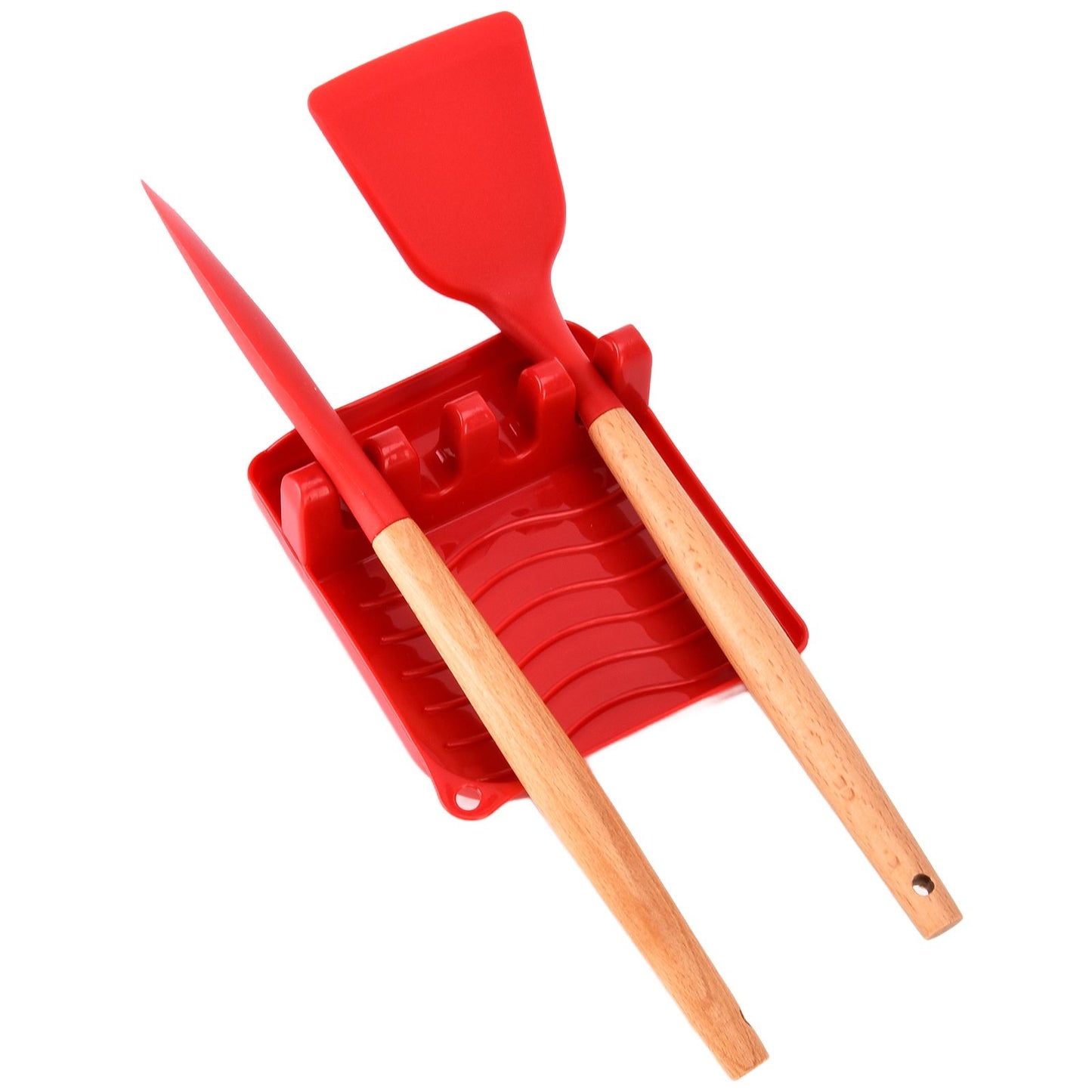13Pcs Silicone Cooking Utensils Set Non Stick Spatula Shovel Wooden Handle Cooking Tools Set Kitchen Supplies V1294-YM0523-3118210305811