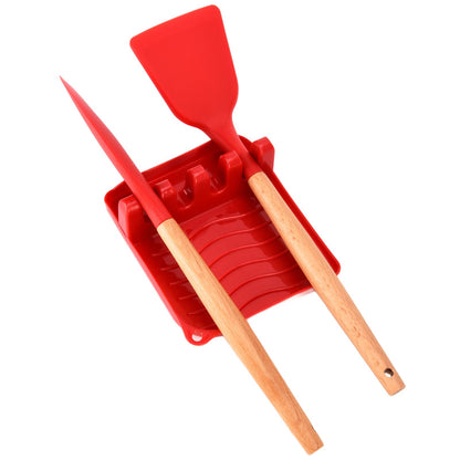 13Pcs Silicone Cooking Utensils Set Non Stick Spatula Shovel Wooden Handle Cooking Tools Set Kitchen Supplies V1294-YM0523-3118210305811