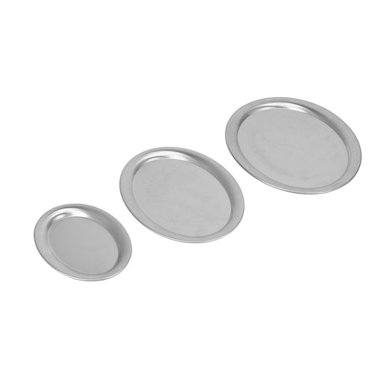 3pcs Stainless Steel Dessert Tray Mirror Polishing Process Snack Jewelry Display TraySilver V1294-YM0523-3118210306012