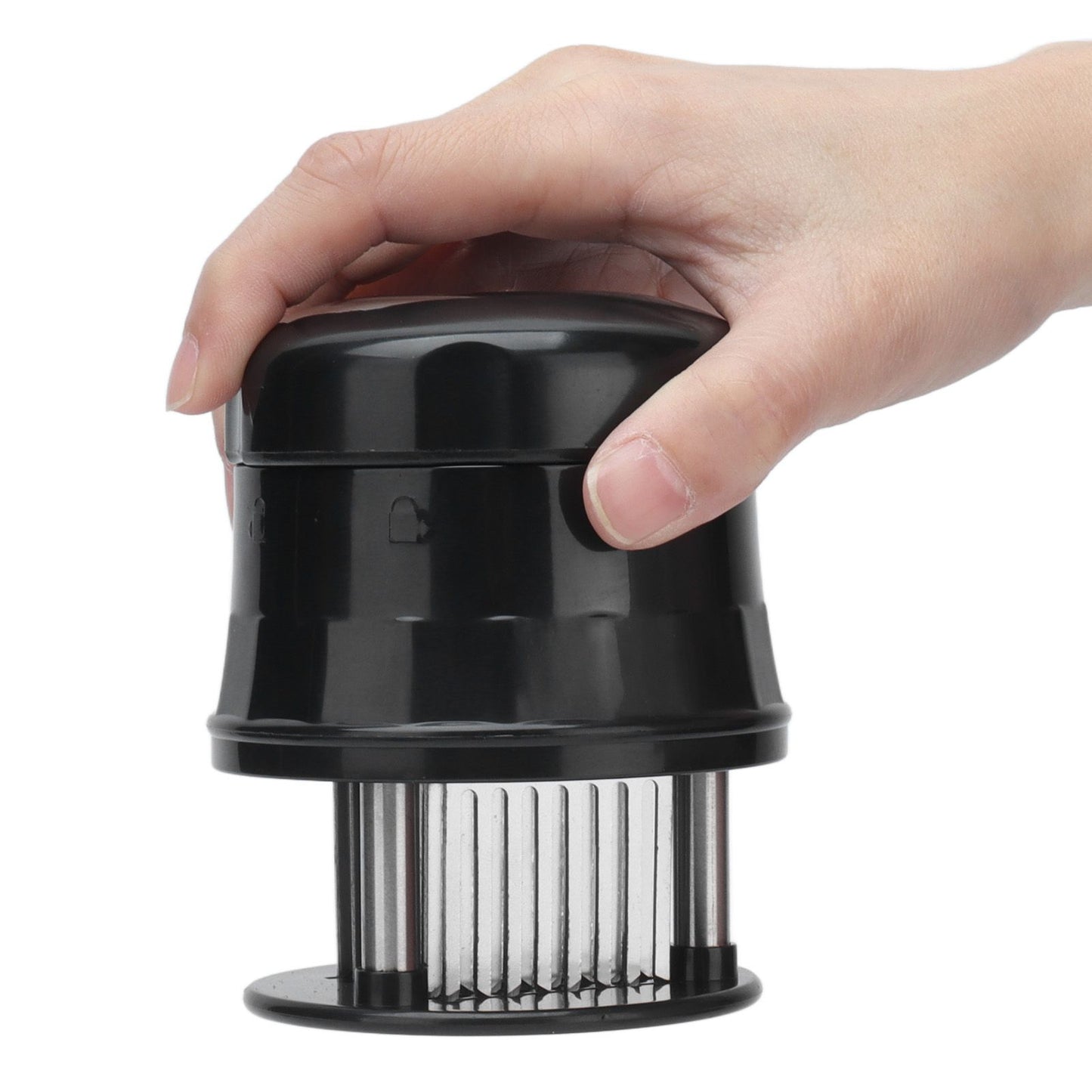 Meat Tenderizer Stainless Steel Ultra Thin Needle Blades Kitchen Cooking Tool with Protective Cover for V1294-YM0523-3118210306211