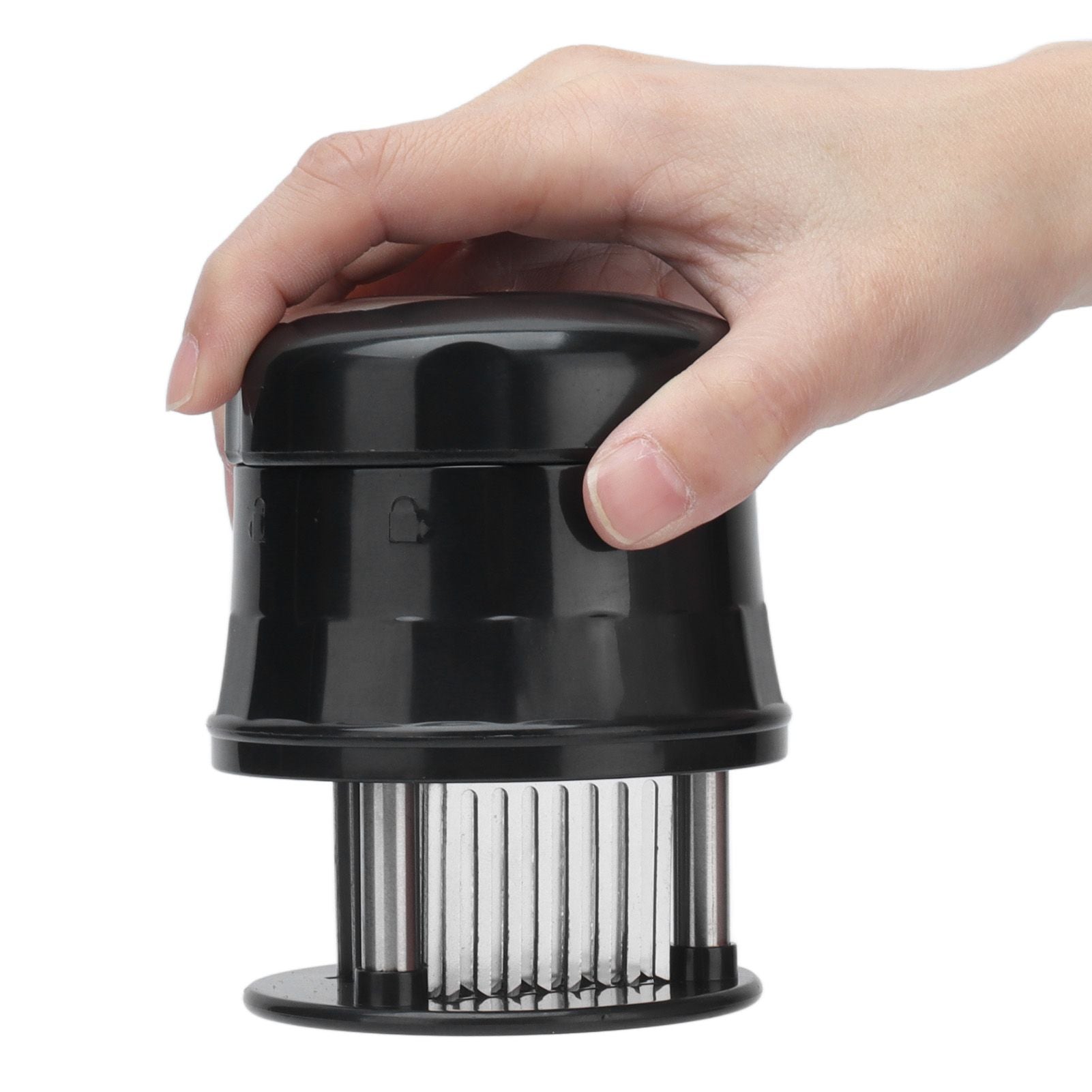 Meat Tenderizer Stainless Steel Ultra Thin Needle Blades Kitchen Cooking Tool with Protective Cover for V1294-YM0523-3118210306211