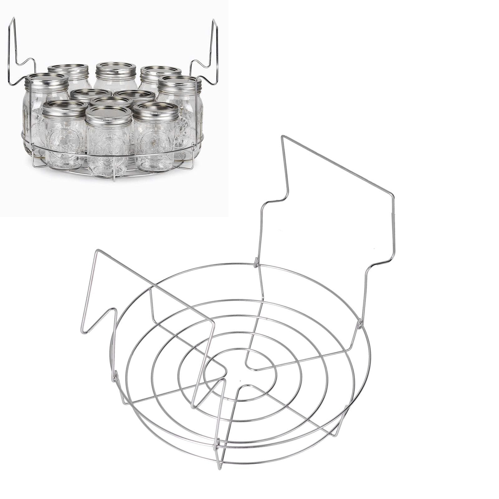 Stainless Steel Canning Rack Anti Rust Anti Scalding Foldable Contoured Steel Handles Rack V1294-YM0523-3118210306311