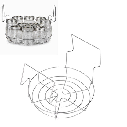 Stainless Steel Canning Rack Anti Rust Anti Scalding Foldable Contoured Steel Handles Rack V1294-YM0523-3118210306311
