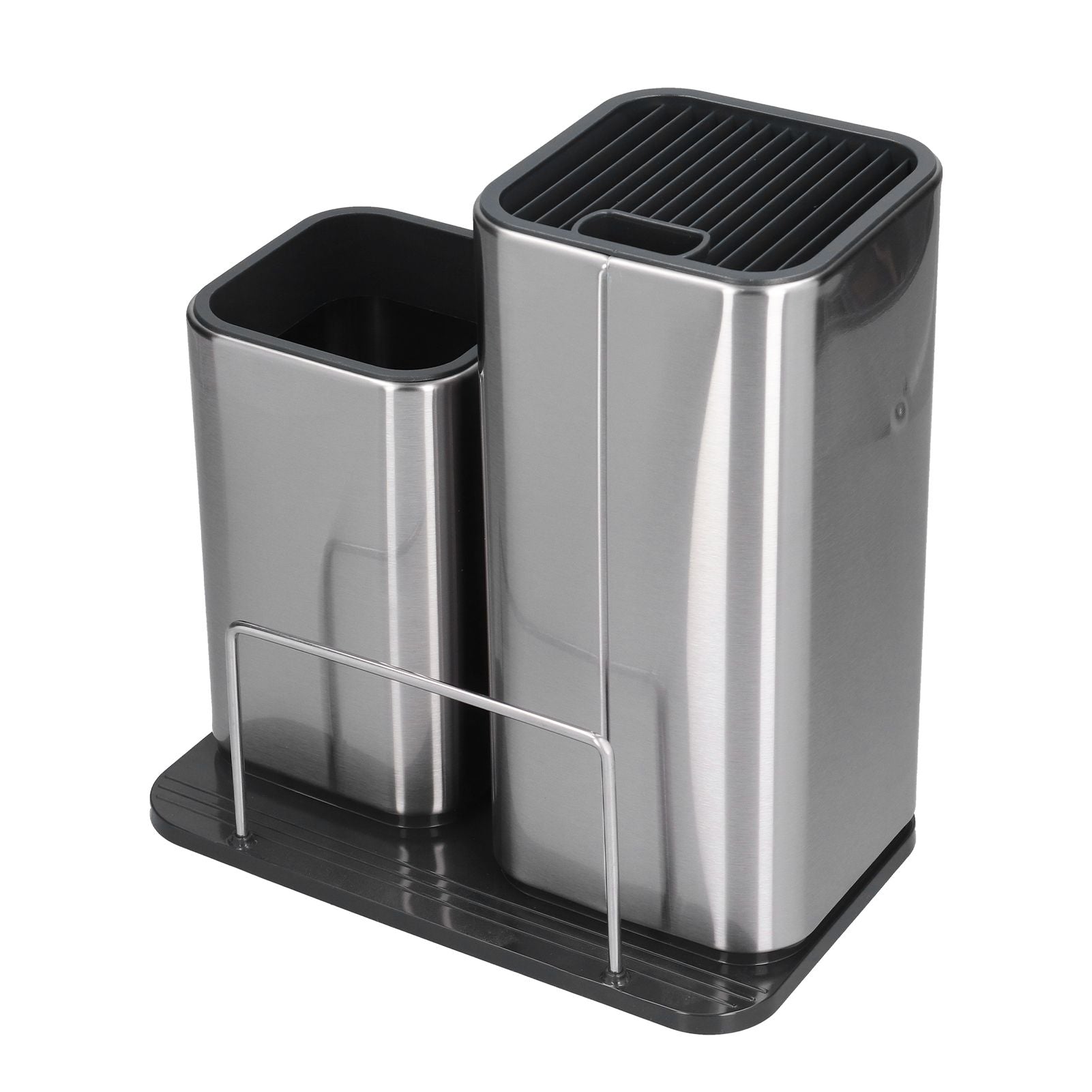 2 in 1 Knife Holder with Cutting Board Organizer Stainless Steel Kitchen Storage Accessory V1294-YM0523-3118210306411