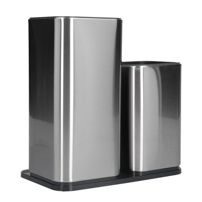 2 in 1 Knife Holder with Cutting Board Organizer Stainless Steel Kitchen Storage Accessory V1294-YM0523-3118210306411