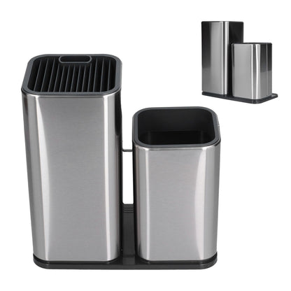 2 in 1 Knife Holder with Cutting Board Organizer Stainless Steel Kitchen Storage Accessory V1294-YM0523-3118210306411