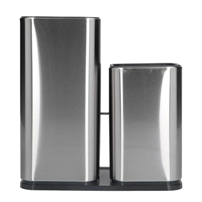 2 in 1 Knife Holder with Cutting Board Organizer Stainless Steel Kitchen Storage Accessory V1294-YM0523-3118210306411