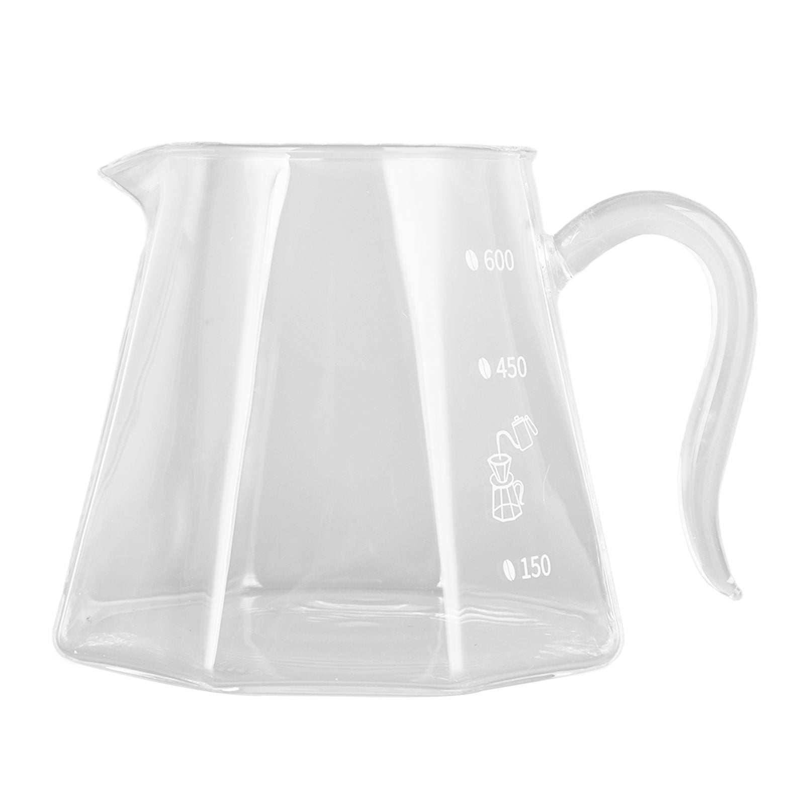 600ml Hand Drip Coffee Glass Cup with Unique Eagle Beak Handles for Making Coffee V1294-YM0523-3118210307211