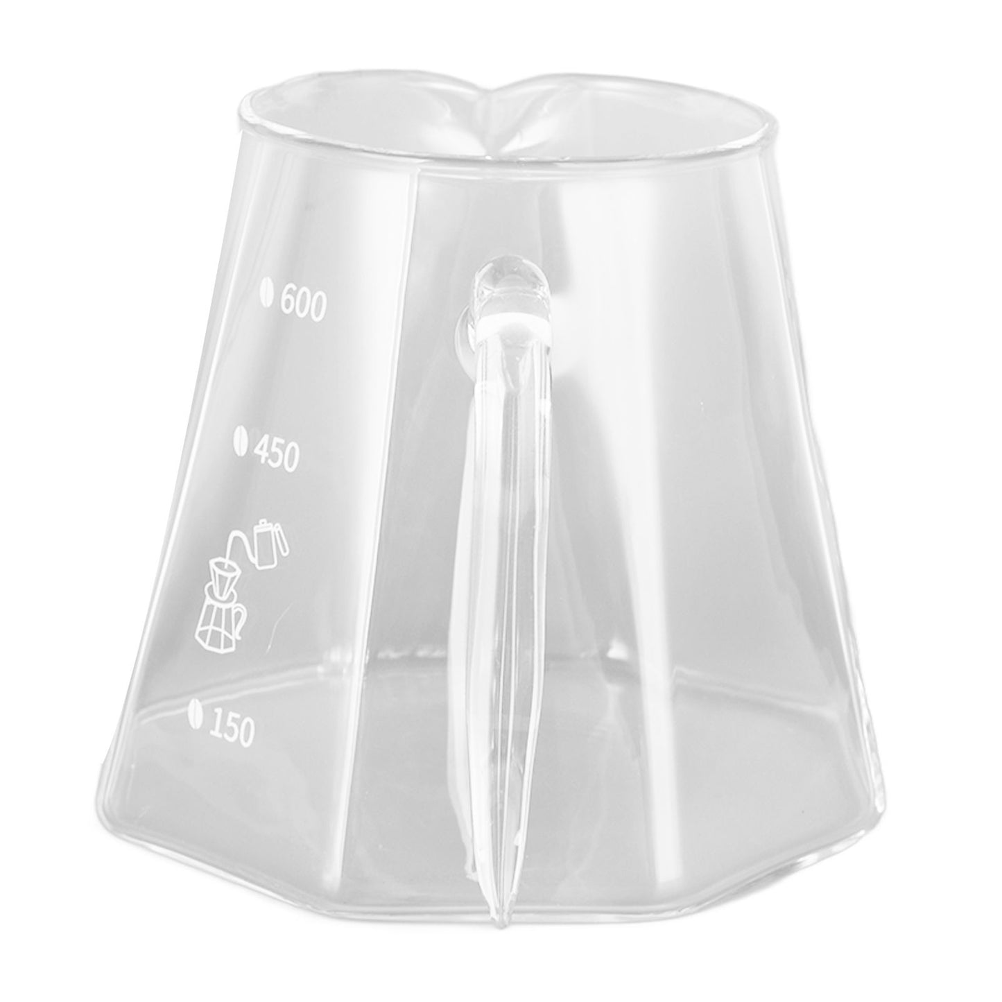600ml Hand Drip Coffee Glass Cup with Unique Eagle Beak Handles for Making Coffee V1294-YM0523-3118210307211