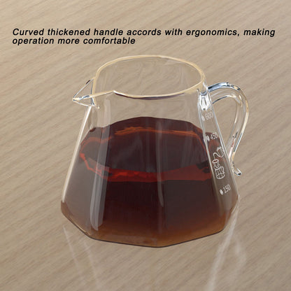 600ml Hand Drip Coffee Glass Cup with Unique Eagle Beak Handles for Making Coffee V1294-YM0523-3118210307211