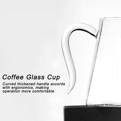 600ml Hand Drip Coffee Glass Cup with Unique Eagle Beak Handles for Making Coffee V1294-YM0523-3118210307211