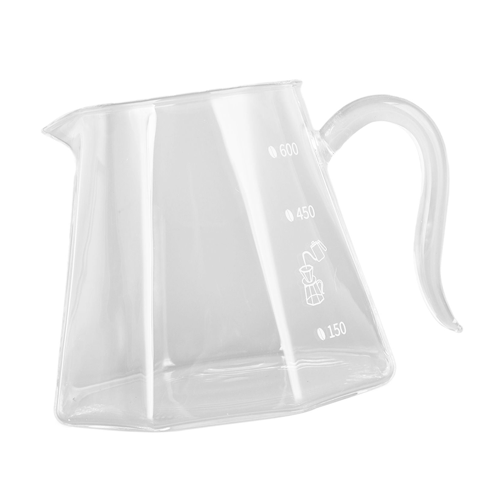 600ml Hand Drip Coffee Glass Cup with Unique Eagle Beak Handles for Making Coffee V1294-YM0523-3118210307211