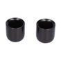 2Pcs Bevel Ceramic Coffee Cup 100ml Thickened Hand Made Coffee Mug for Home Office RestaurantMatte Black V1294-YM0523-3118210307311