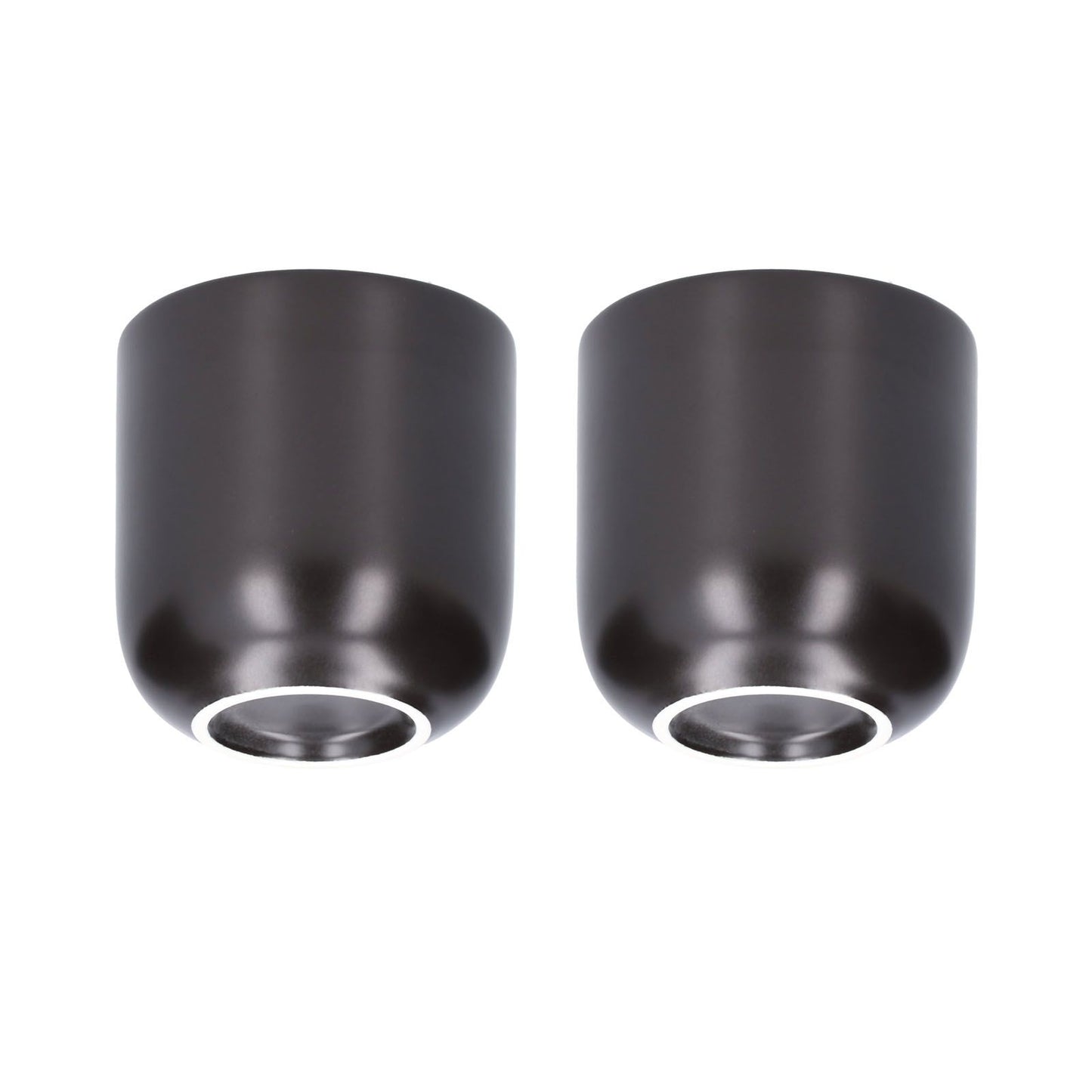 2Pcs Bevel Ceramic Coffee Cup 100ml Thickened Hand Made Coffee Mug for Home Office RestaurantMatte Black V1294-YM0523-3118210307311