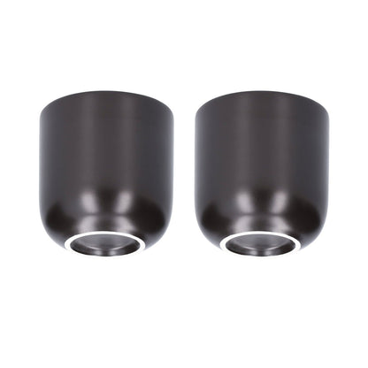 2Pcs Bevel Ceramic Coffee Cup 100ml Thickened Hand Made Coffee Mug for Home Office RestaurantMatte Black V1294-YM0523-3118210307311
