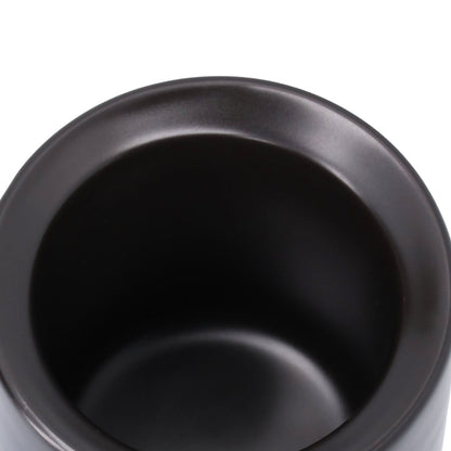 2Pcs Bevel Ceramic Coffee Cup 100ml Thickened Hand Made Coffee Mug for Home Office RestaurantMatte Black V1294-YM0523-3118210307311