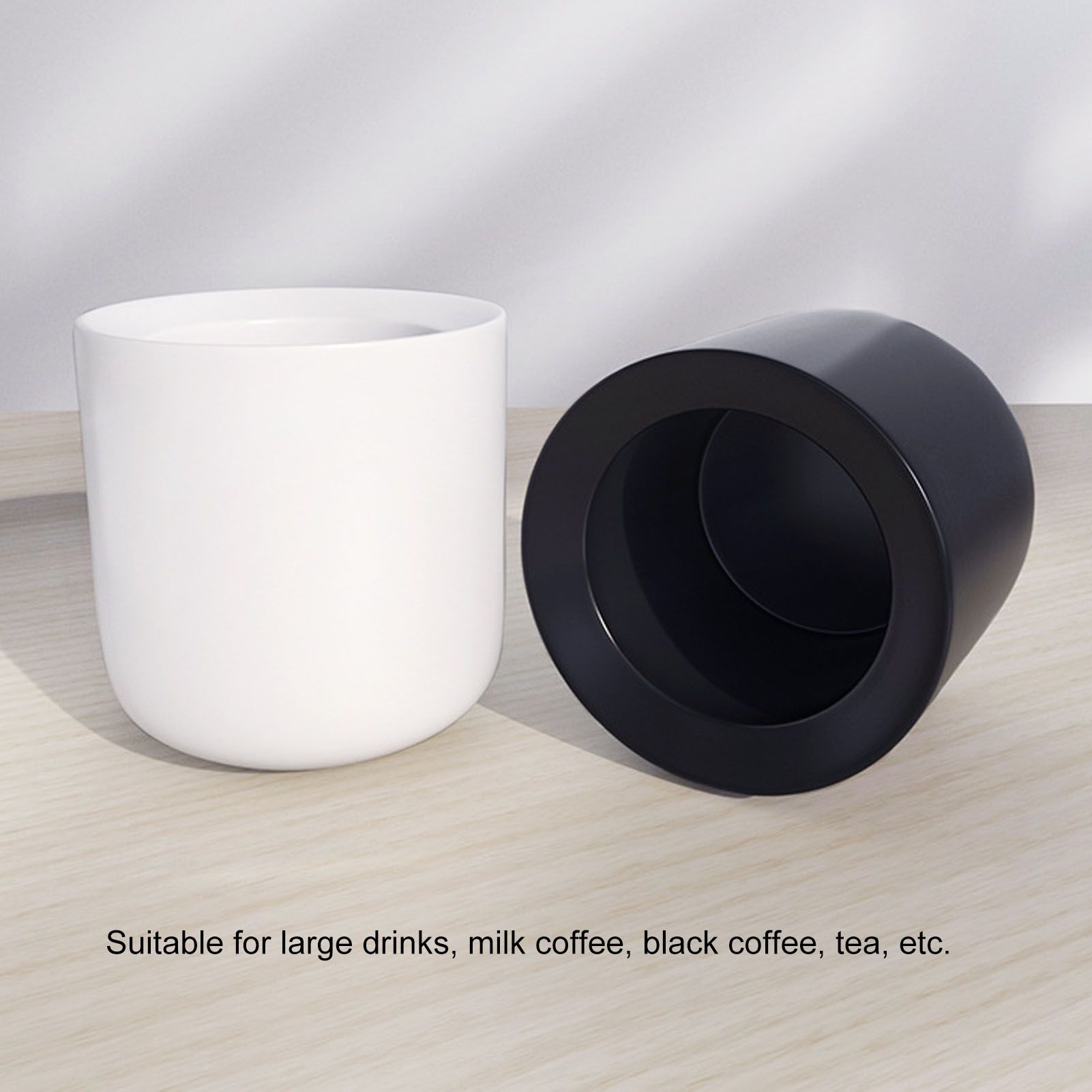 2Pcs Bevel Ceramic Coffee Cup 100ml Thickened Hand Made Coffee Mug for Home Office RestaurantMatte Black V1294-YM0523-3118210307311
