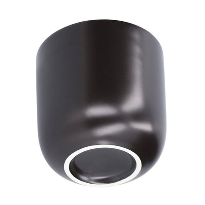 2Pcs Bevel Ceramic Coffee Cup 100ml Thickened Hand Made Coffee Mug for Home Office RestaurantMatte Black V1294-YM0523-3118210307311