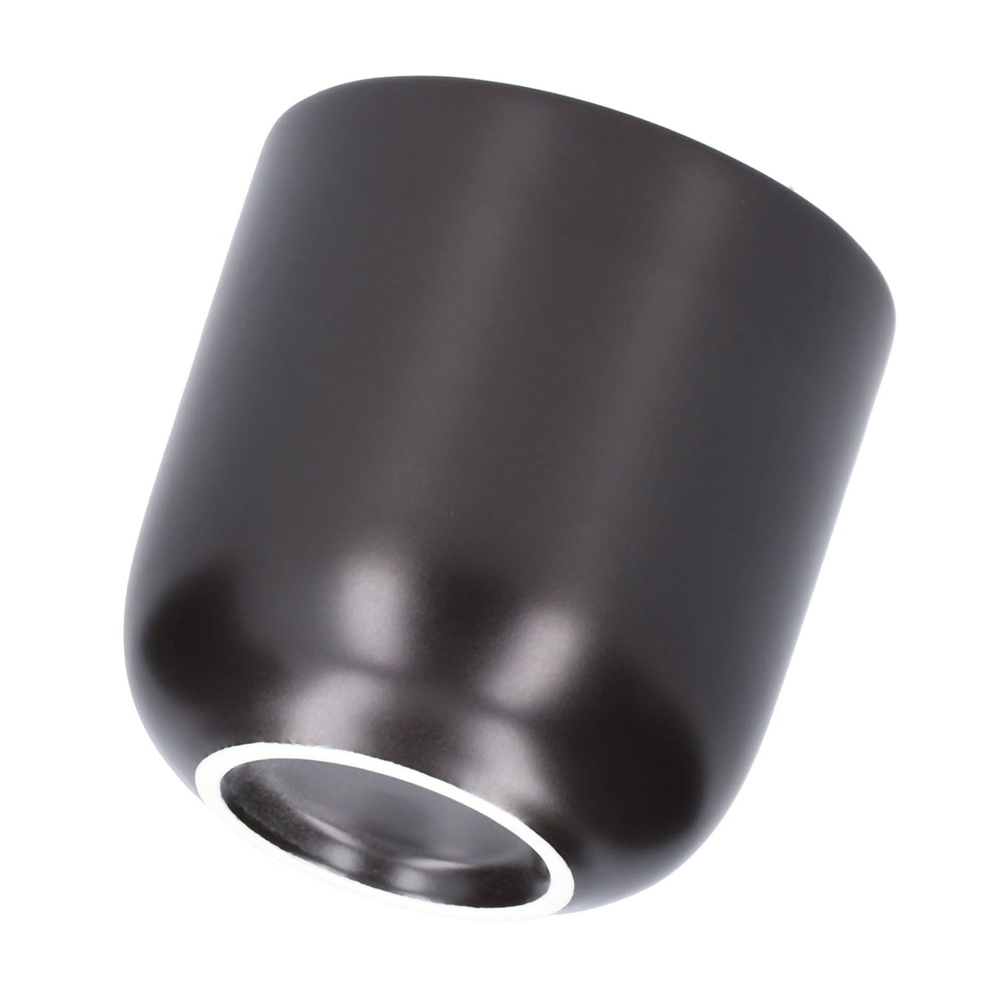 2Pcs Bevel Ceramic Coffee Cup 100ml Thickened Hand Made Coffee Mug for Home Office RestaurantMatte Black V1294-YM0523-3118210307311