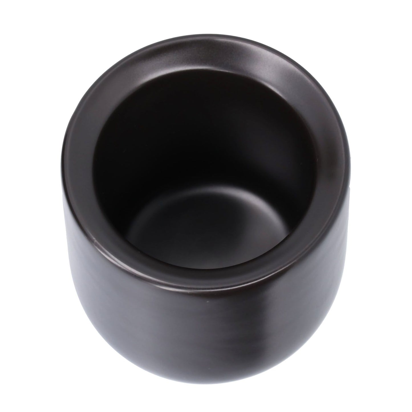 2Pcs Bevel Ceramic Coffee Cup 100ml Thickened Hand Made Coffee Mug for Home Office RestaurantMatte Black V1294-YM0523-3118210307311