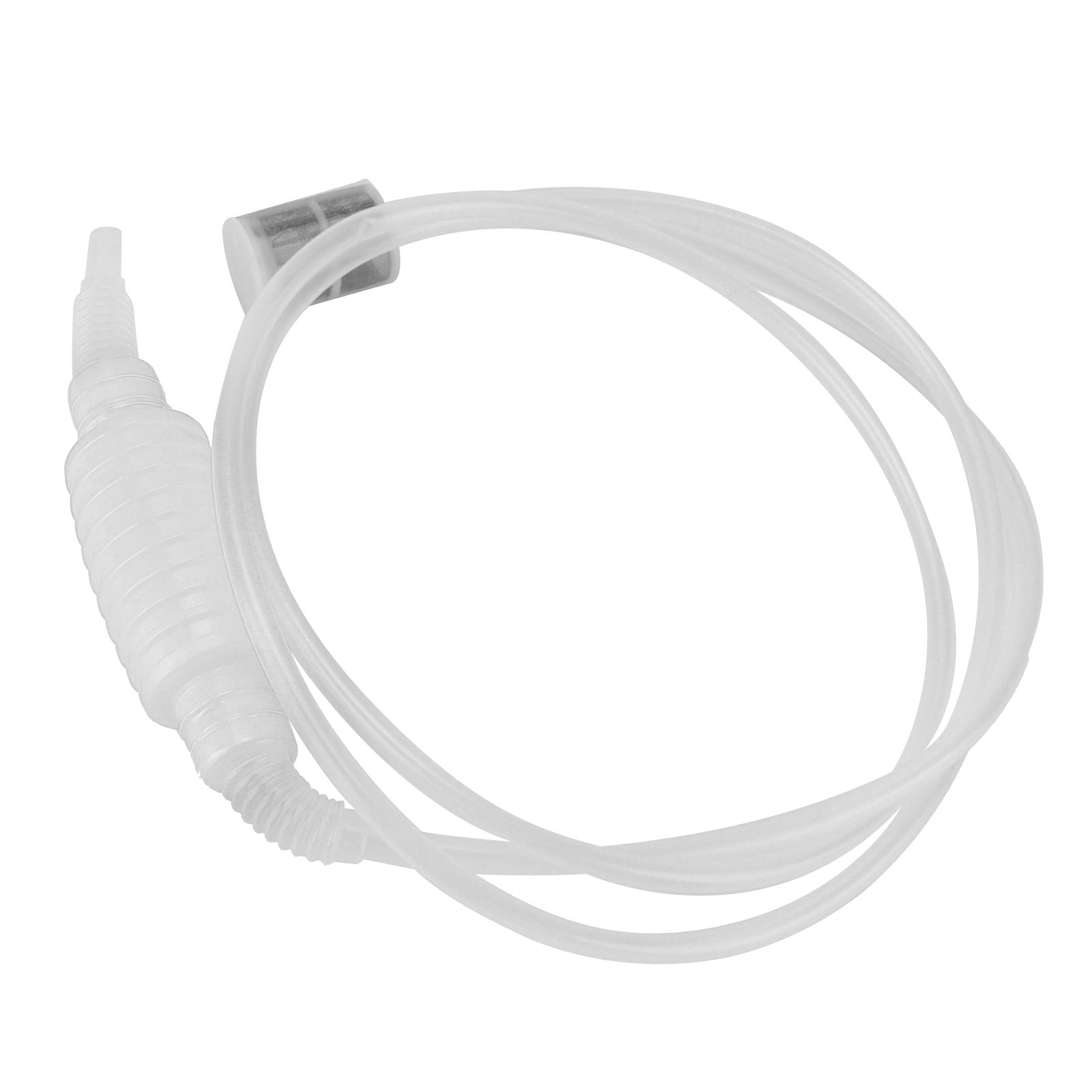 Homebrew Siphon Hose Manual Soft Plastic Syphon Tube Wine Beer Making Brewing Equipment ToolWhite V1294-YM0523-3118210307412