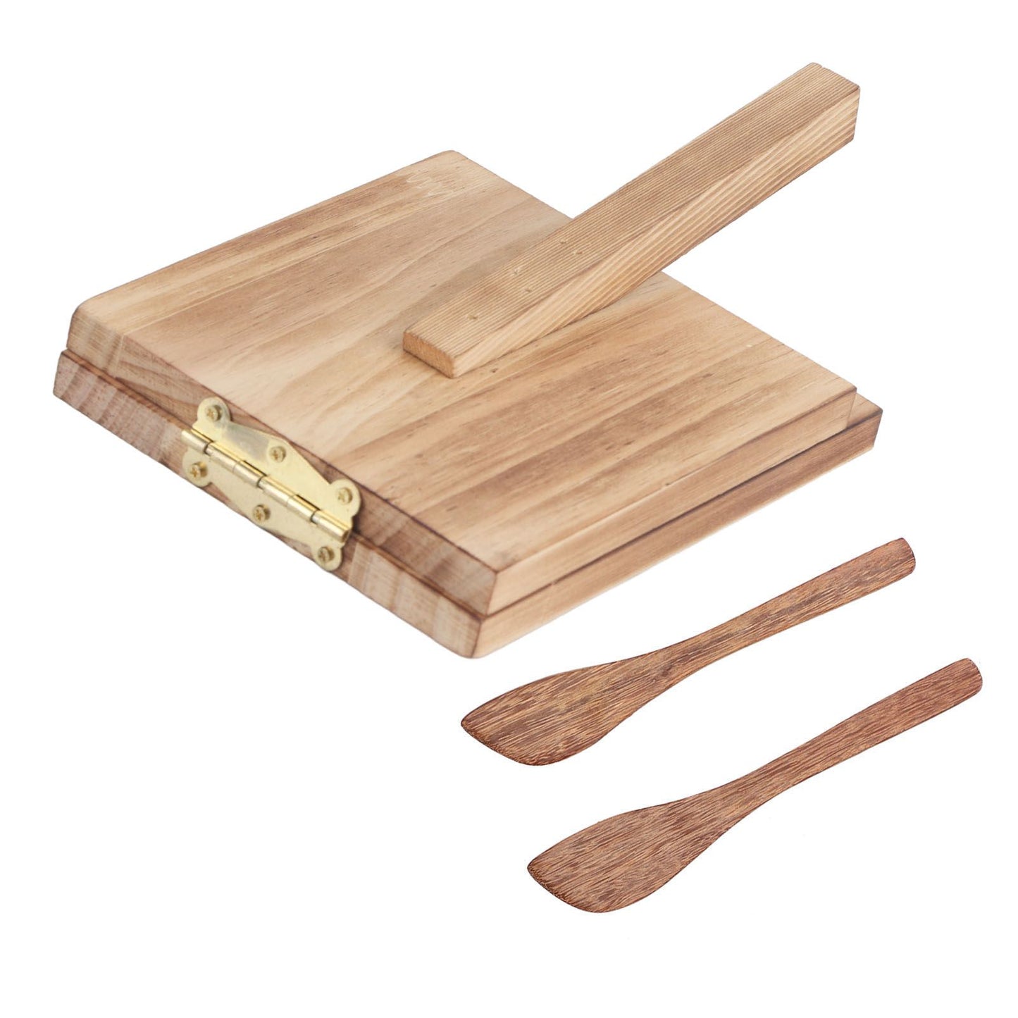 Tortilla Press Wood Multifunction Nonslip Wooden Handle Fine Workmanship Dough Pressing Tool V1294-YM0523-3118210307511