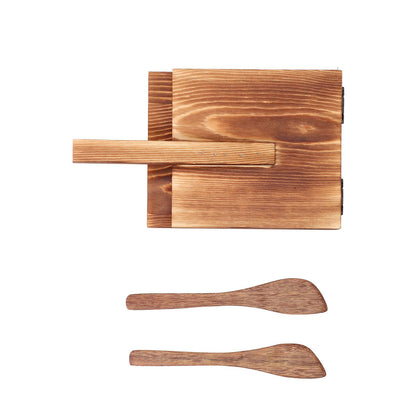 Tortilla Press Wood Multifunction Nonslip Wooden Handle Fine Workmanship Dough Pressing Tool V1294-YM0523-3118210307511