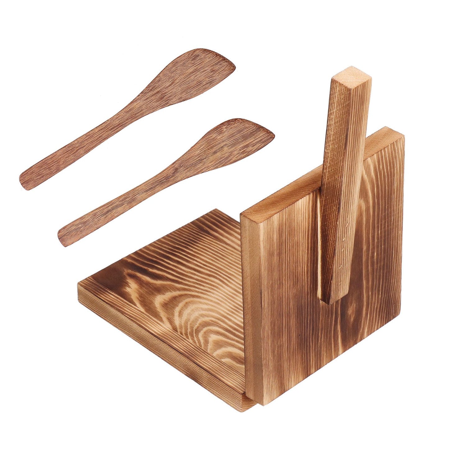 Tortilla Press Wood Multifunction Nonslip Wooden Handle Fine Workmanship Dough Pressing Tool V1294-YM0523-3118210307511