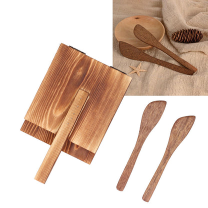 Tortilla Press Wood Multifunction Nonslip Wooden Handle Fine Workmanship Dough Pressing Tool V1294-YM0523-3118210307511