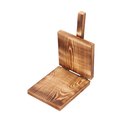 Tortilla Press Wood Multifunction Nonslip Wooden Handle Fine Workmanship Dough Pressing Tool V1294-YM0523-3118210307511