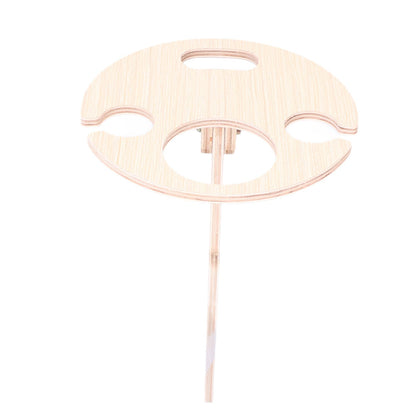 Wine Table Environmental Friendly Wooden Products Round Shape Collapsible Outdoor Wine Table V1294-YM0523-3118210307611