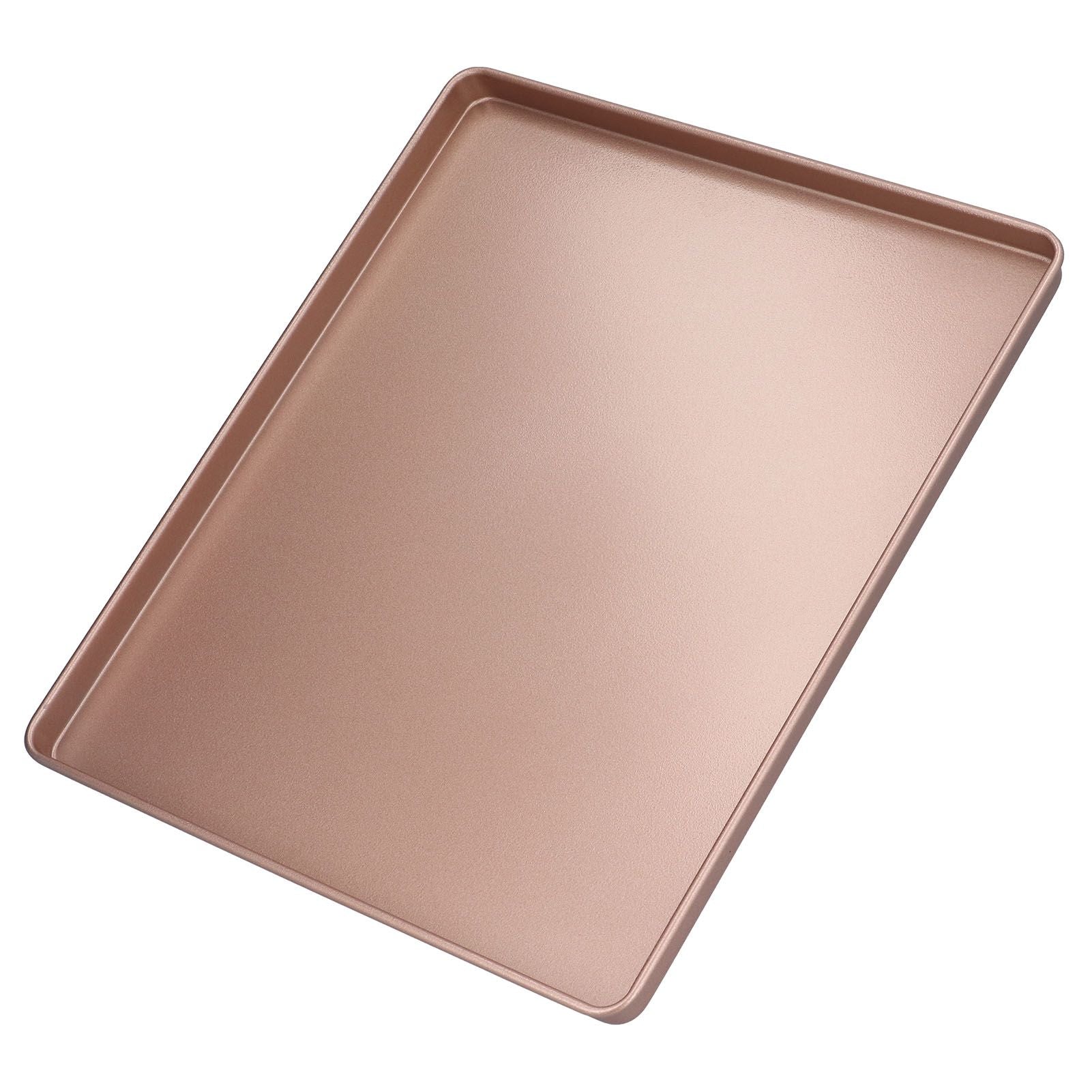 Multifunctional Baking Pan Rose Gold Non Stick Pizza Bread Bakeware Carbon Steel Rectangle Baking Tray V1294-YM0523-3118210308611
