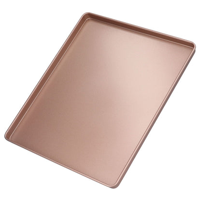Multifunctional Baking Pan Rose Gold Non Stick Pizza Bread Bakeware Carbon Steel Rectangle Baking Tray V1294-YM0523-3118210308611